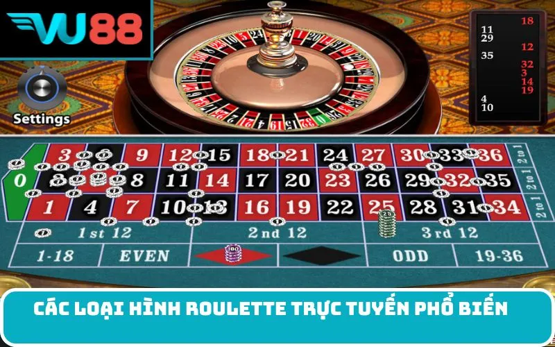 Các Loại Hình Roulette Trực Tuyến Phổ Biến